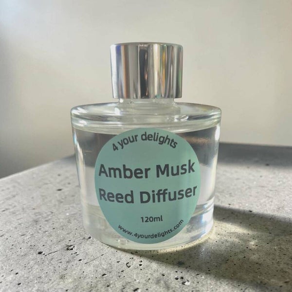 Amber musk reed diffuser