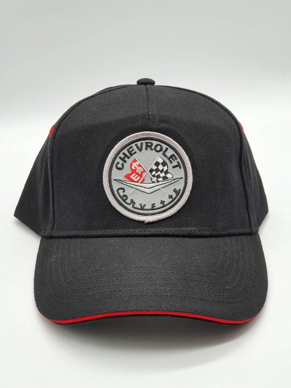Cap Corvette zwart/rood