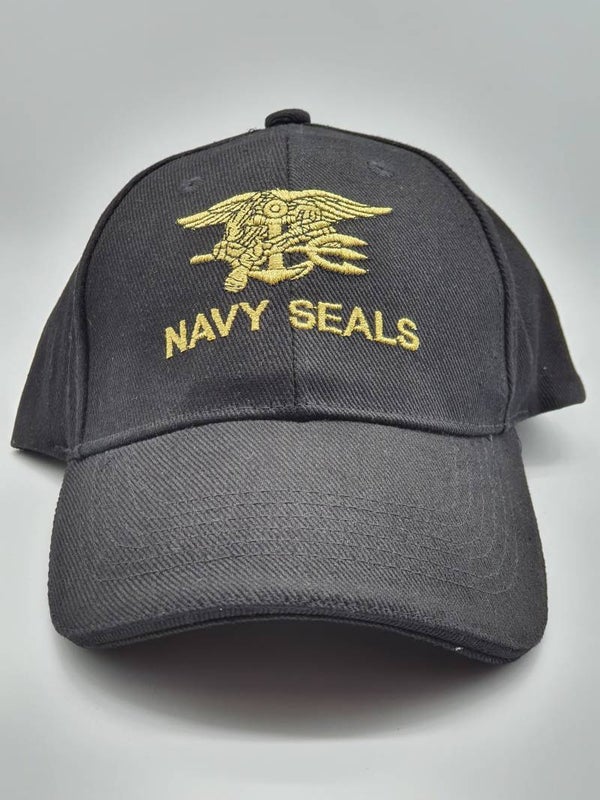 Cap Navy seals zwart/goud