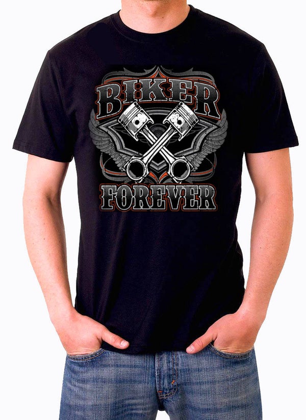 T shirt Biker for ever