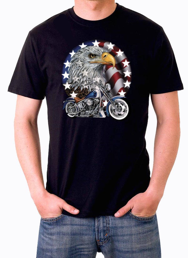 T shirt Bike eagle