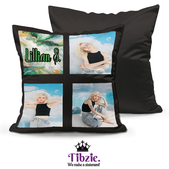 Alcohol Ink Print Photo Pillow