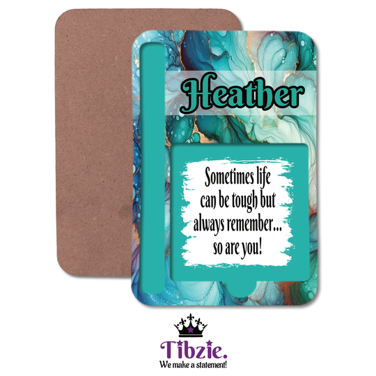 Alcohol Ink Print Sticky Note Holder