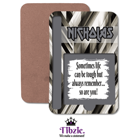 Brush Stroke Print Sticky Note Holder