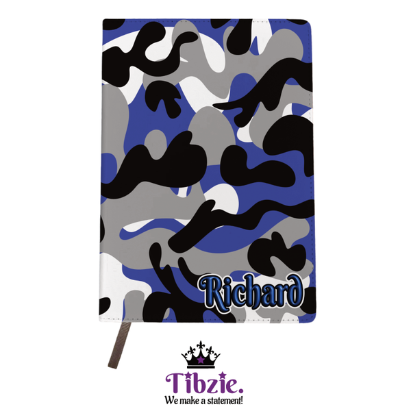 Camo Print Leather Journal