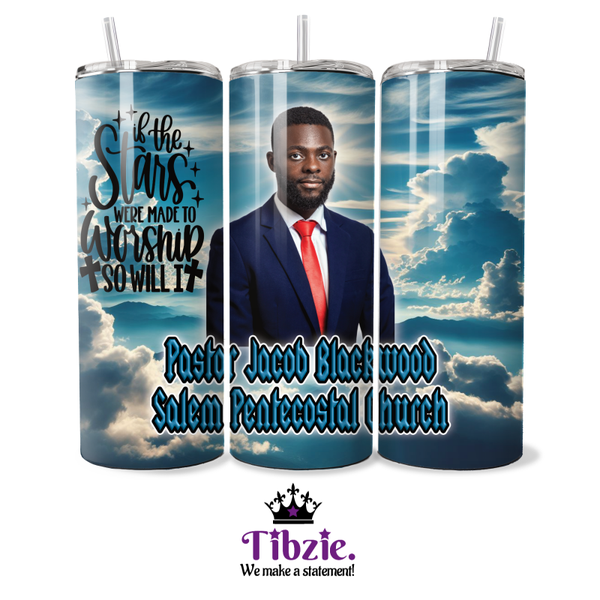 Christian Blue Skies Tumbler w/Photo