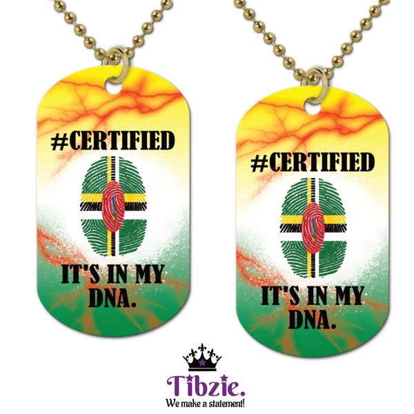 Certified Caribbean Dog Tag Necklace
