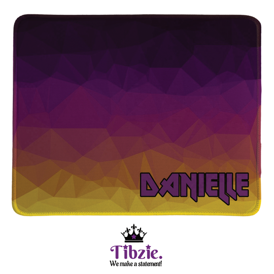 Geometric Print Mouse Pad