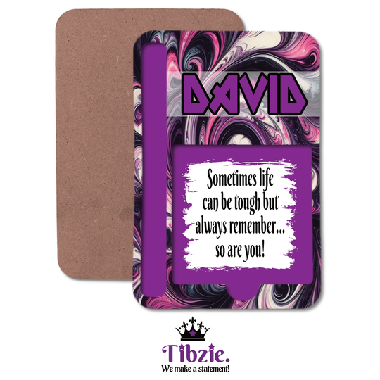 Marble Print Sticky Note Holder