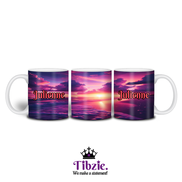 Pink Sunset Scene Mug