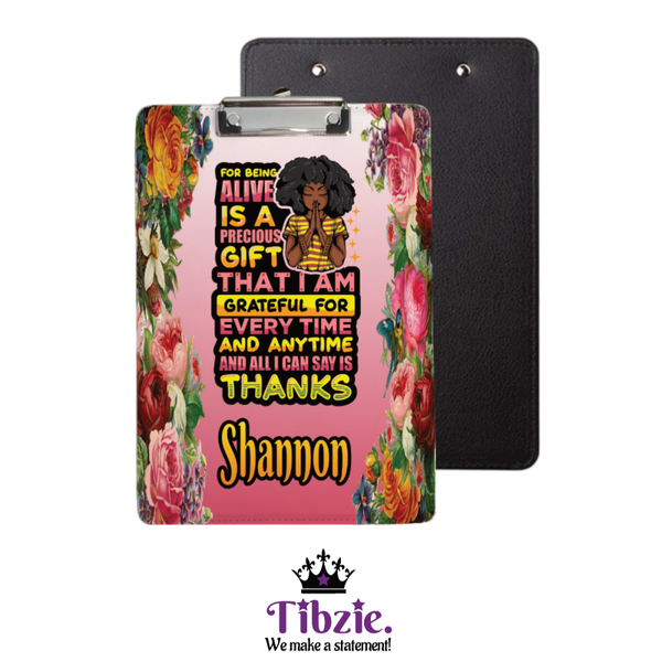 Praying Quote Inspirational Clipboard