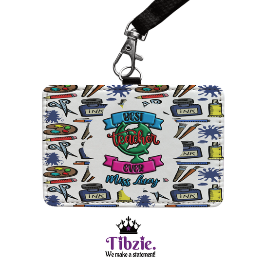 Teacher ID Badge Holder Style 4