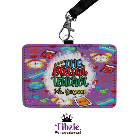 Teacher ID Badge Holder Style 5