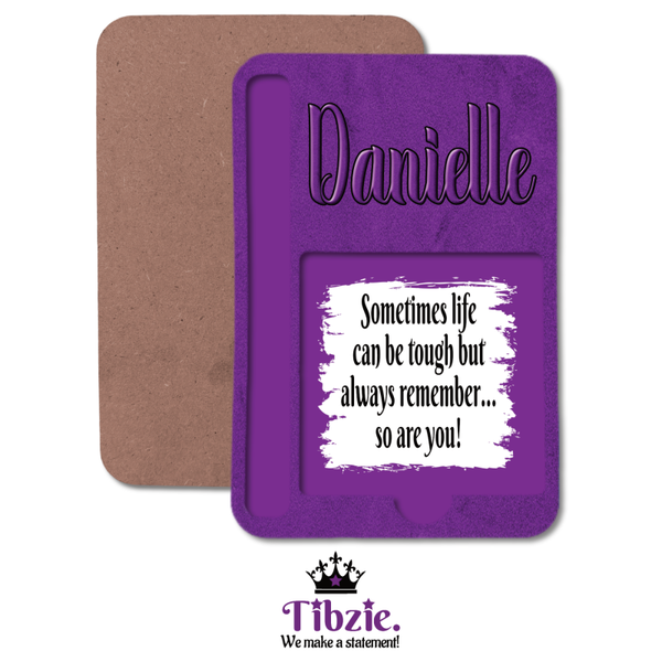 Embossed Velvet Print Pencil Holder