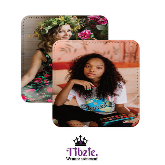Personalized Photo Coaster Sets (2 Photos)