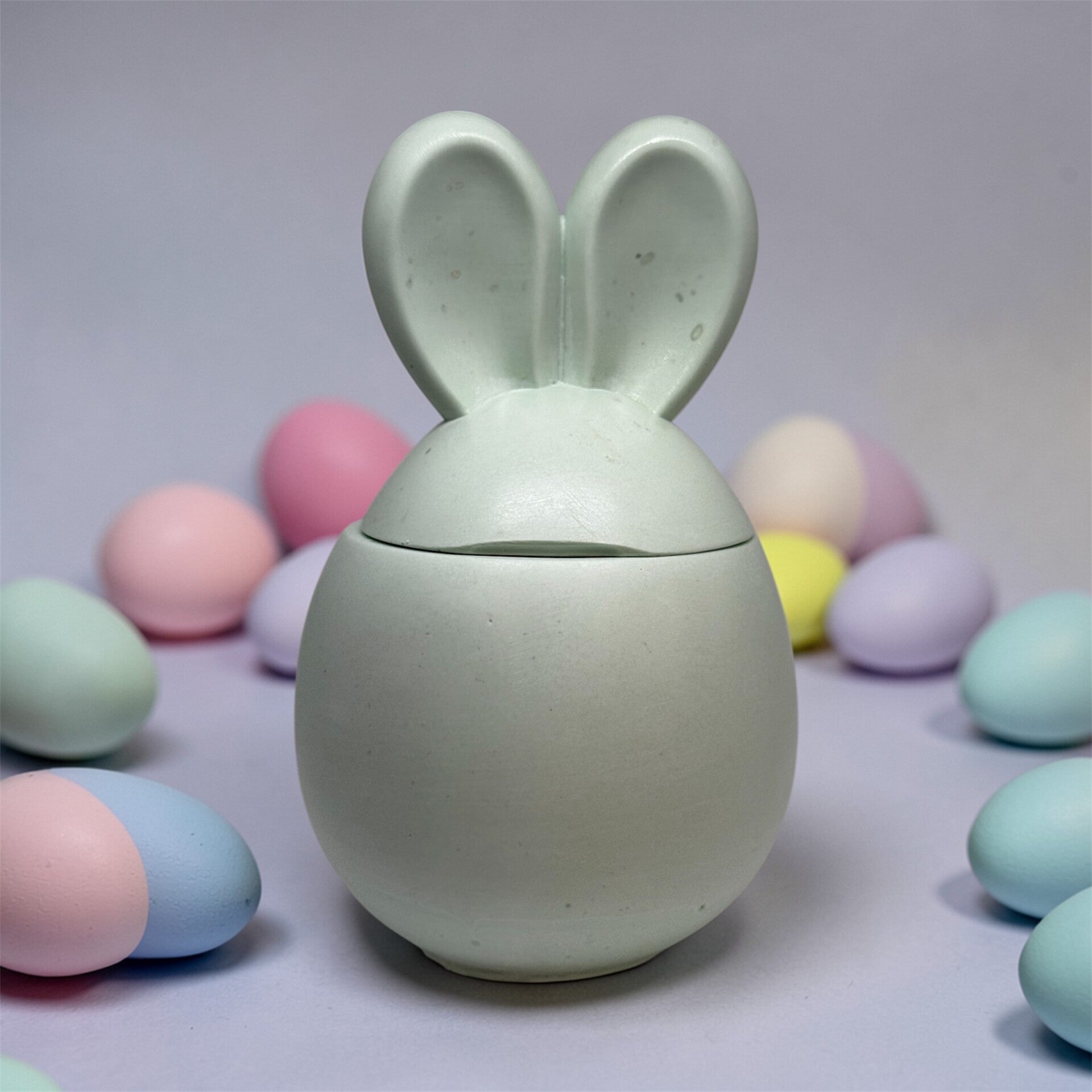 Grande bougie œuf oreille de lapin