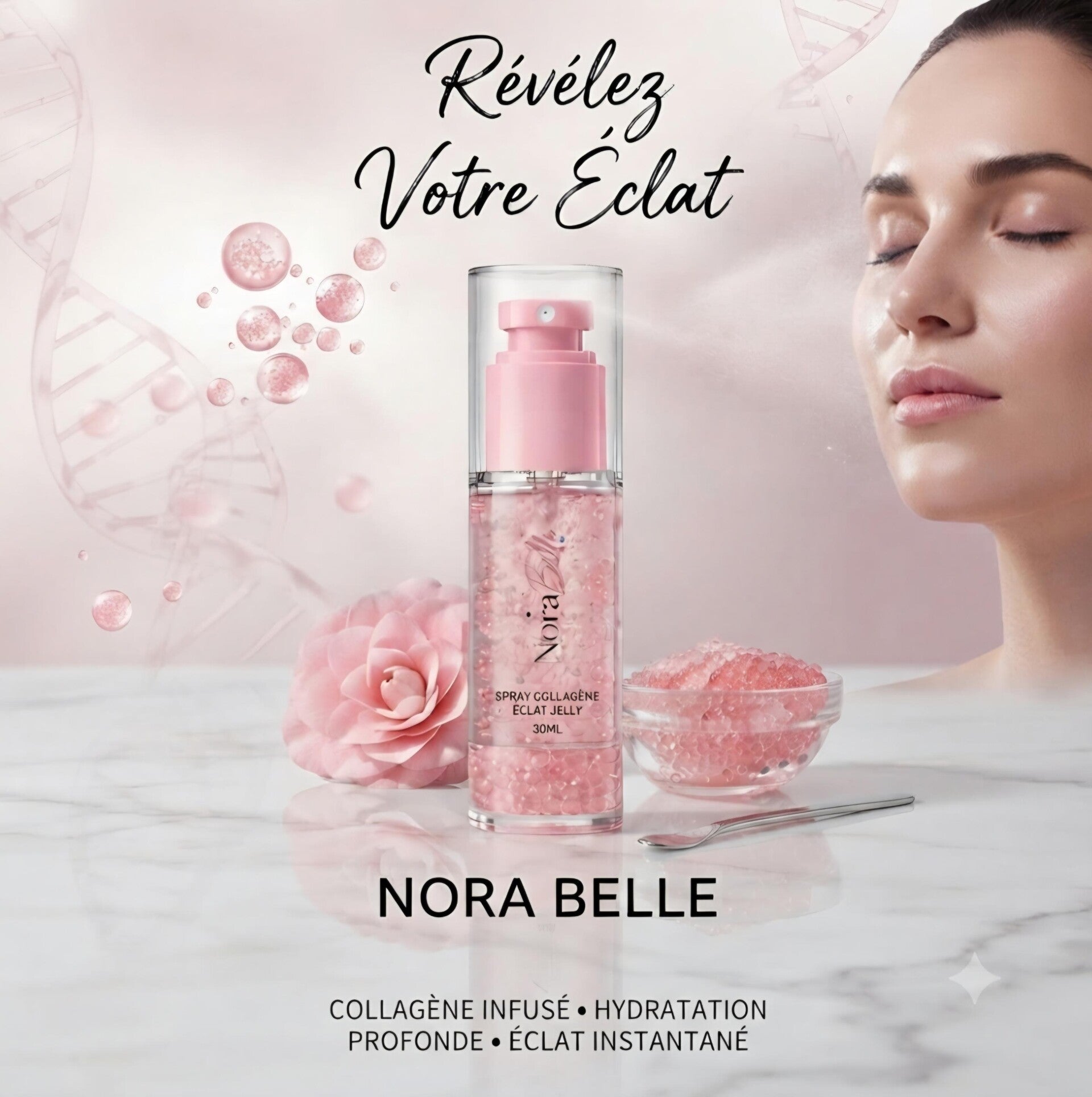 Spray collagène éclat