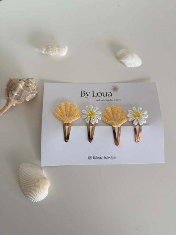 Haarspeldjes Summer Daisy Geel