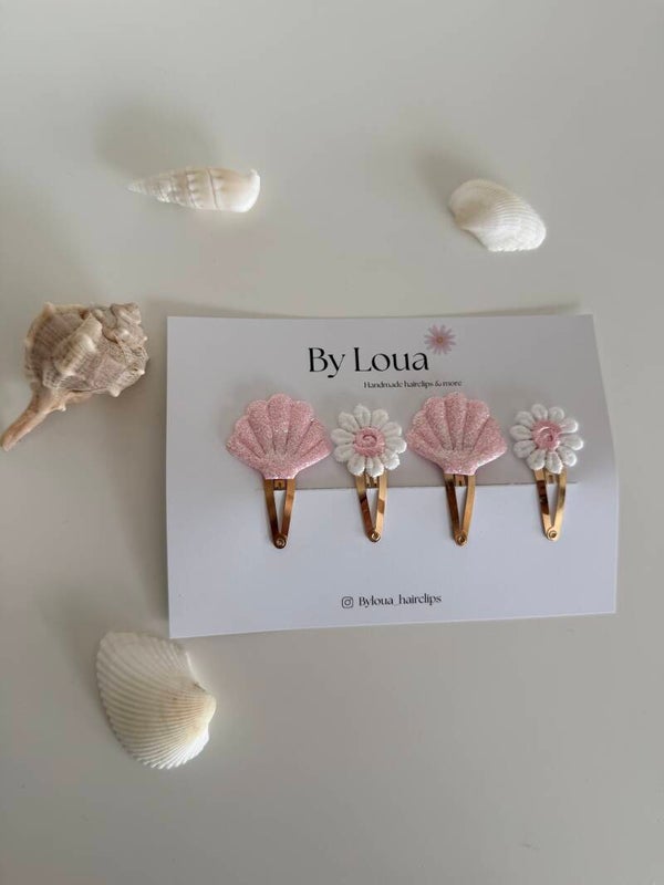 Haarspeldjes Summer Daisy Roze