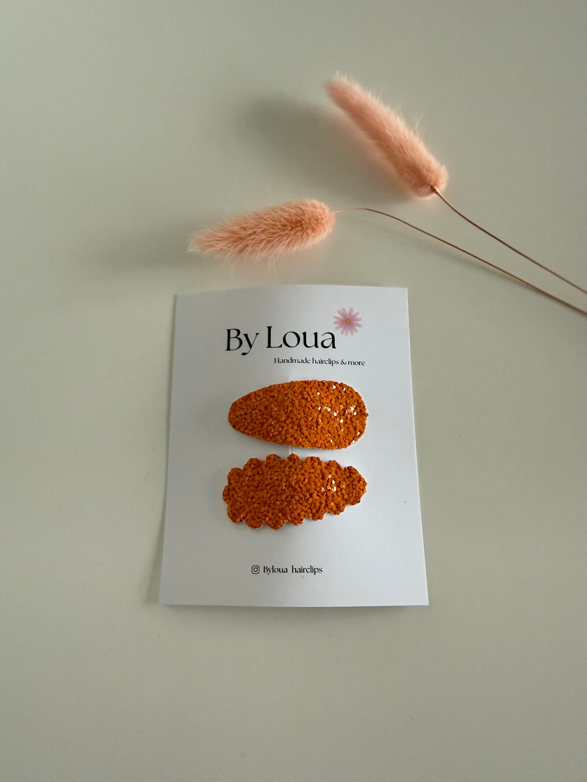 Oranje glitter
