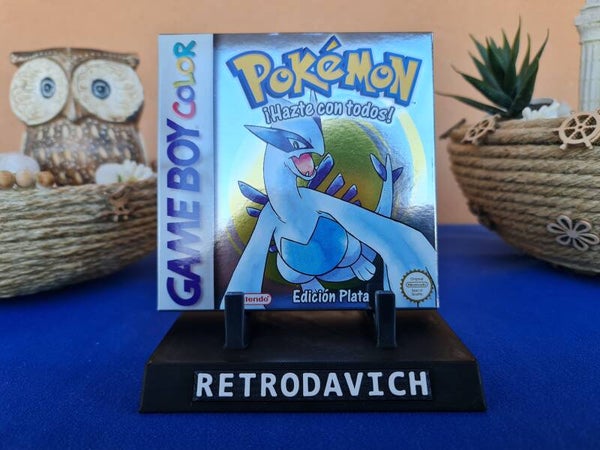 Caja Pokemon Edición Plata GBC {Metalizada}