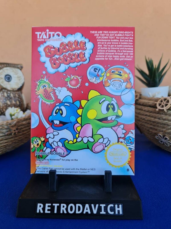 Caja Bubble Bobble NES