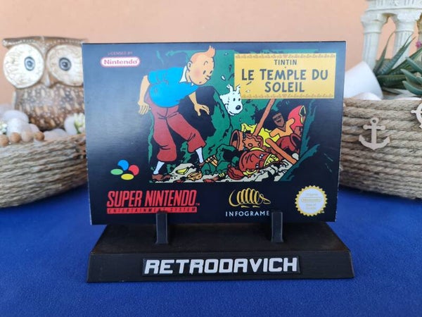 Caja Tintín Le Temple du Soleil SNES FAH Version
