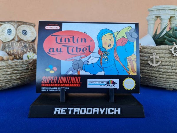 Caja Tintín  Au Tibet SNES FAH Version