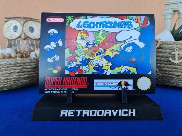 Caja Les Schtroumpfs SNES FAH Version
