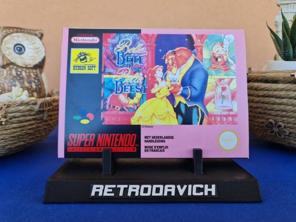 Caja La Belle et la Bete SNES