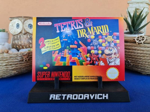 Caja Tetris & Dr. Mario SNES