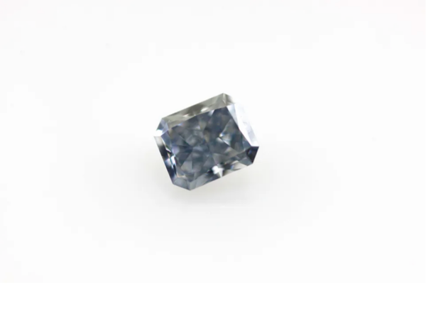Argyle Fancy Vivid Violet Blue Diamond In Brilliant Radiant Cut 0.30 Carats