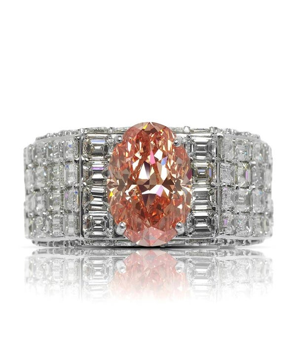 Rare Argyle Fancy Pink Diamond in Brilliant Oval Cut  0.50 Carat