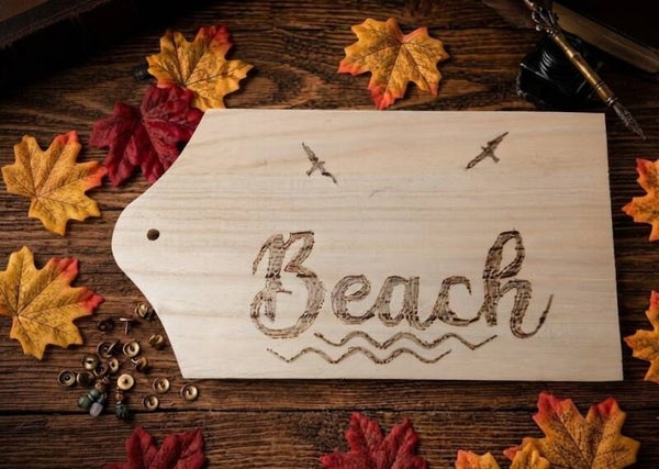 Edles Holzbrettchen ,,Beach"