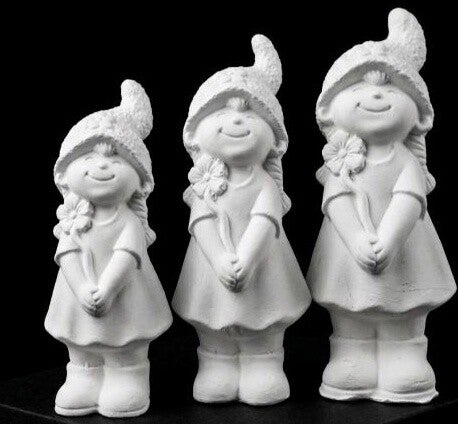 3er-Set Deko-Zwerge – Handgefertigte Figuren in drei Größen