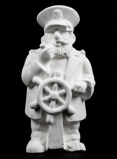 Deko Kapitän aus Gips-Liebevolle Figur