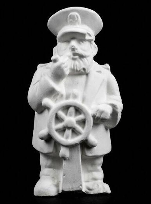 Deko Kapitän aus Gips-Liebevolle Figur