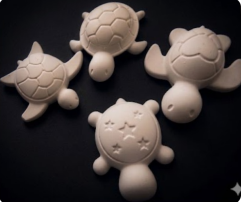 4er - Set kleine Schildkröten  / Deko -Figuren verschiedene Motive