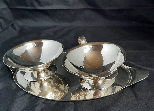 Verzilverd roomstelletje