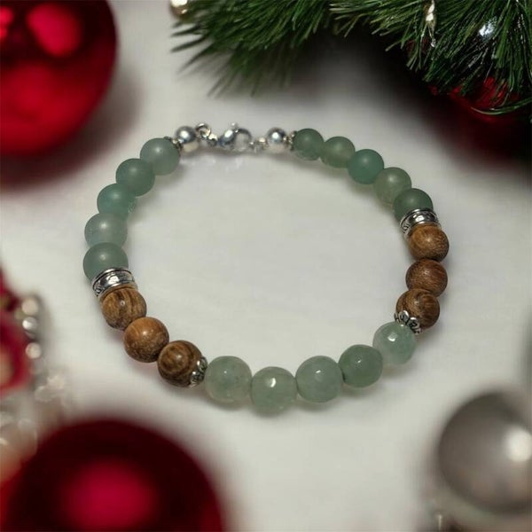 Bracelet Aventurine & Bois de Santal