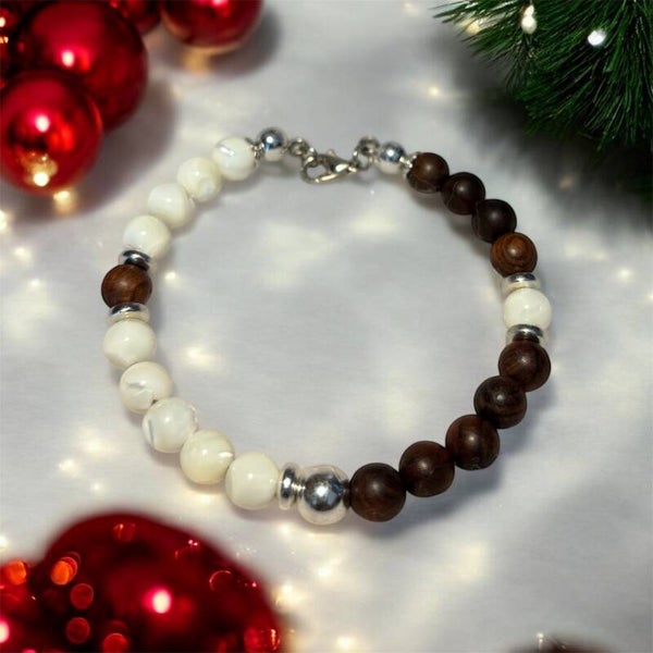 Bracelet Coquillage & Bois D'accajou