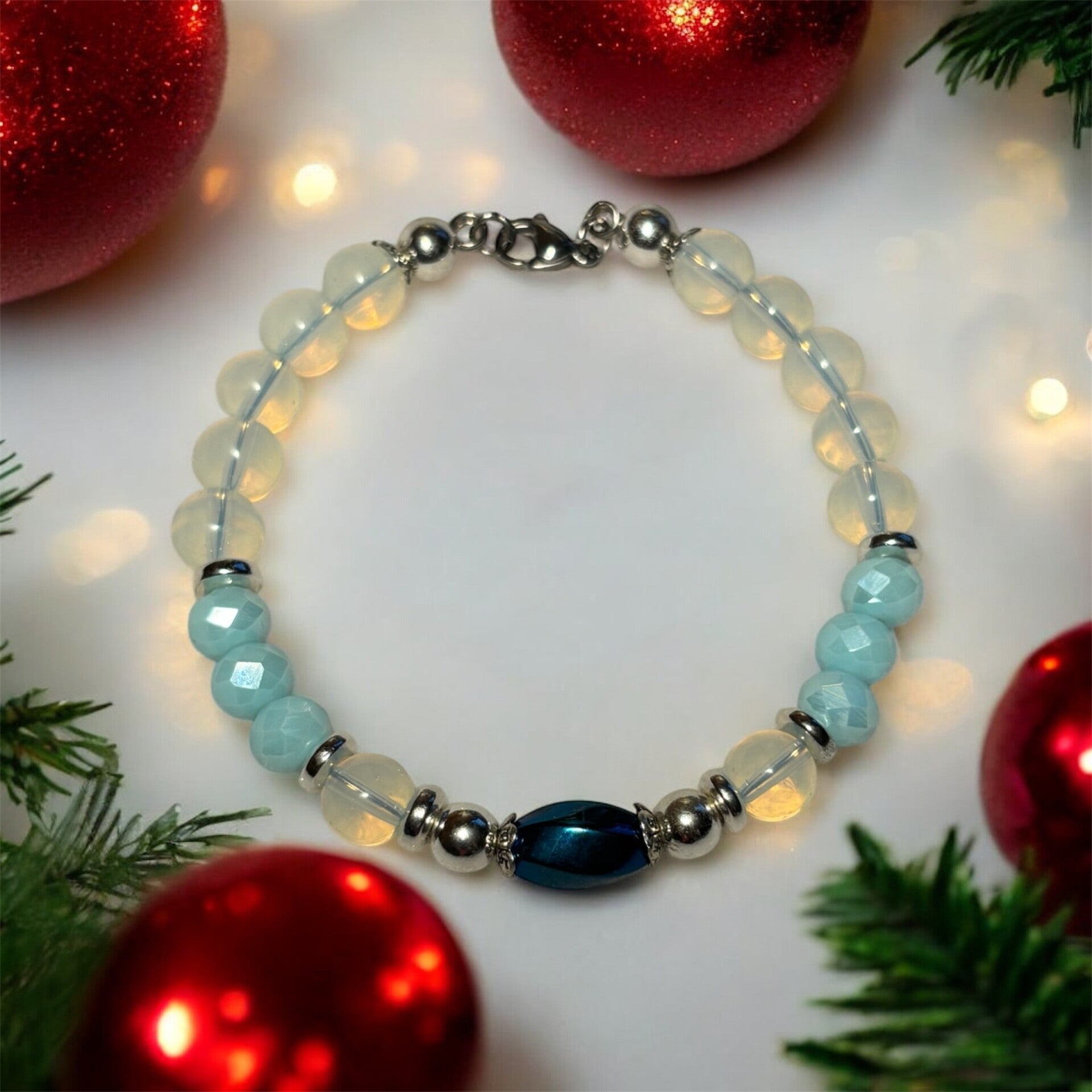 Bracelet Opale & Aigues Marine