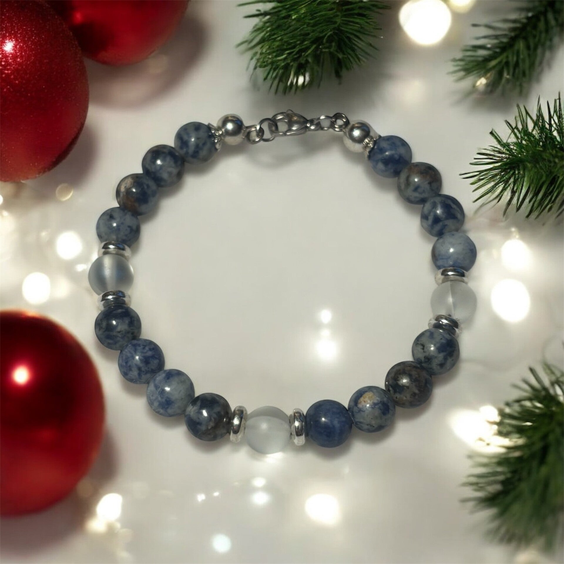 Bracelet Sodalite & Pierre de Lune