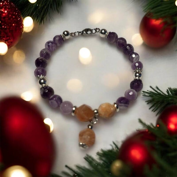 Bracelet Améthyste & Pierre du Soleil