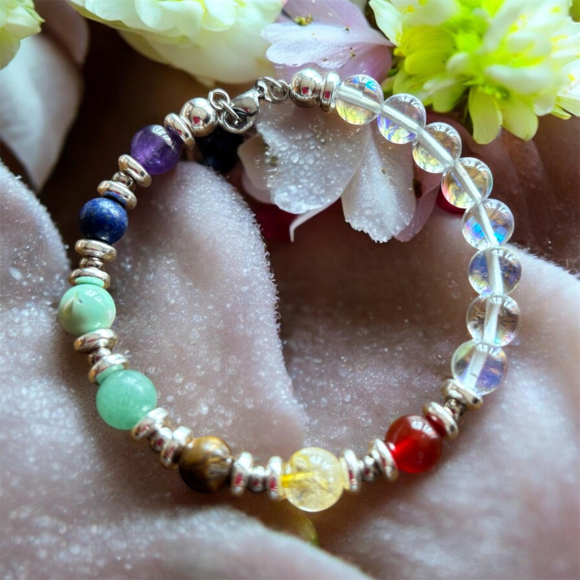 Bracelet 7 shakkras Pierre de Lune