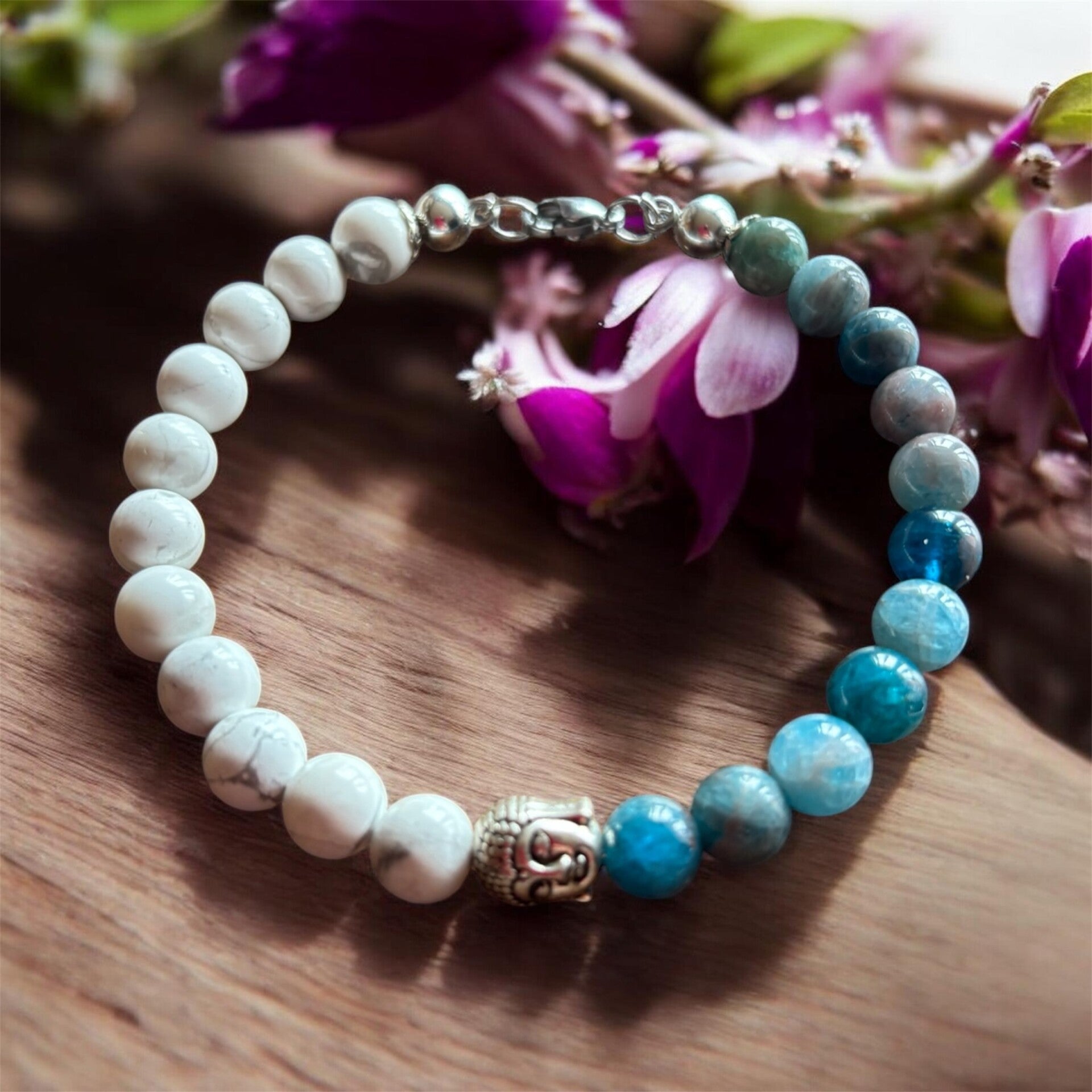 Bracelet Apatite & Howlite