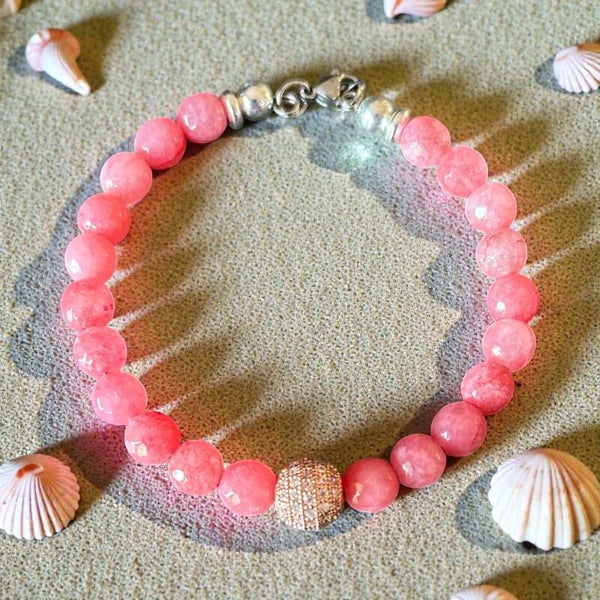 Bracelet Quartz Rose Fraise