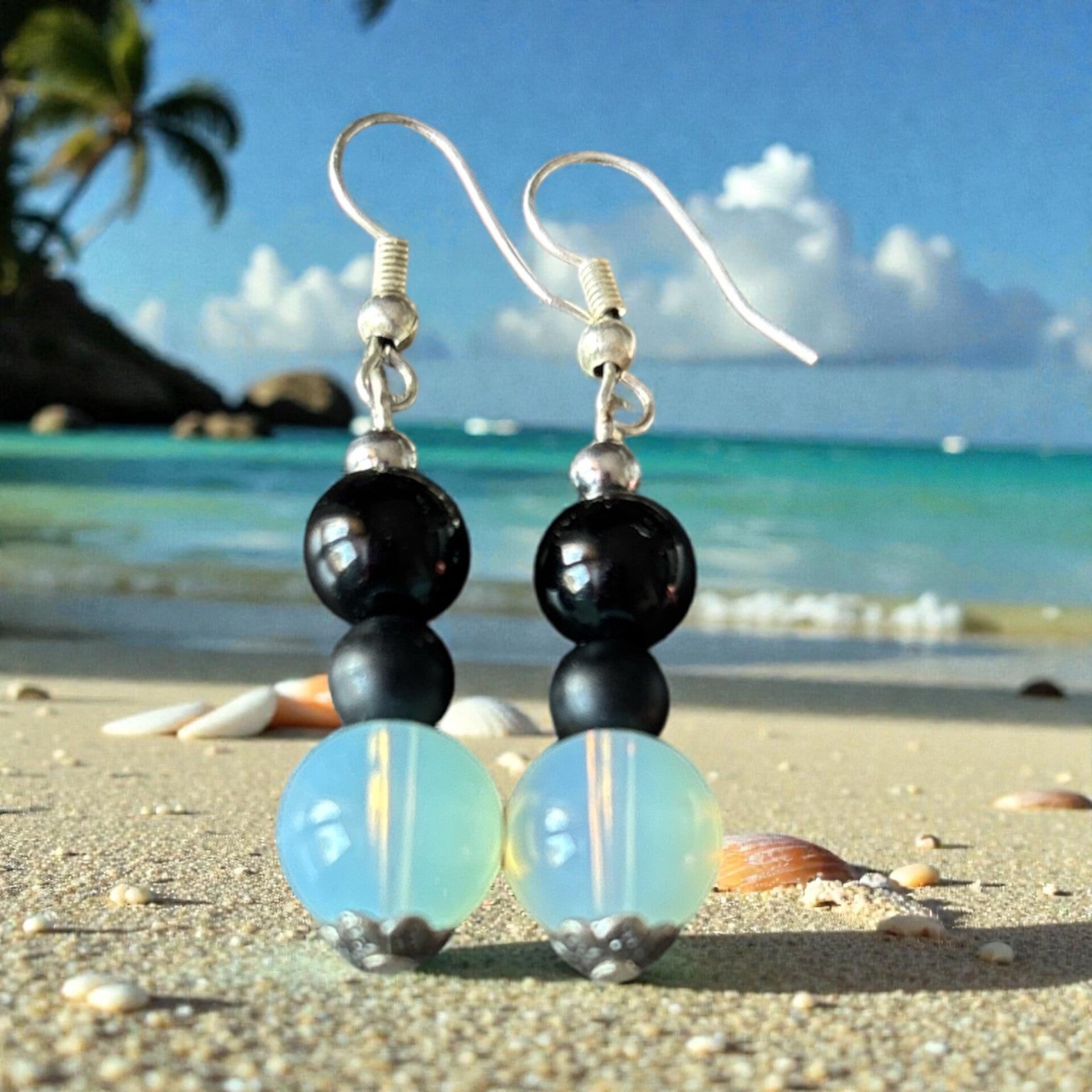 Bo Opale & Agate Noire & Obsidienne