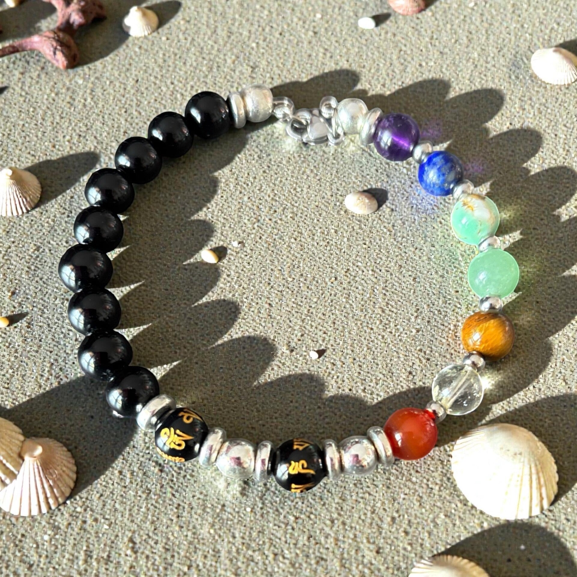 Bracelet Obsidienne 7 Shakkras