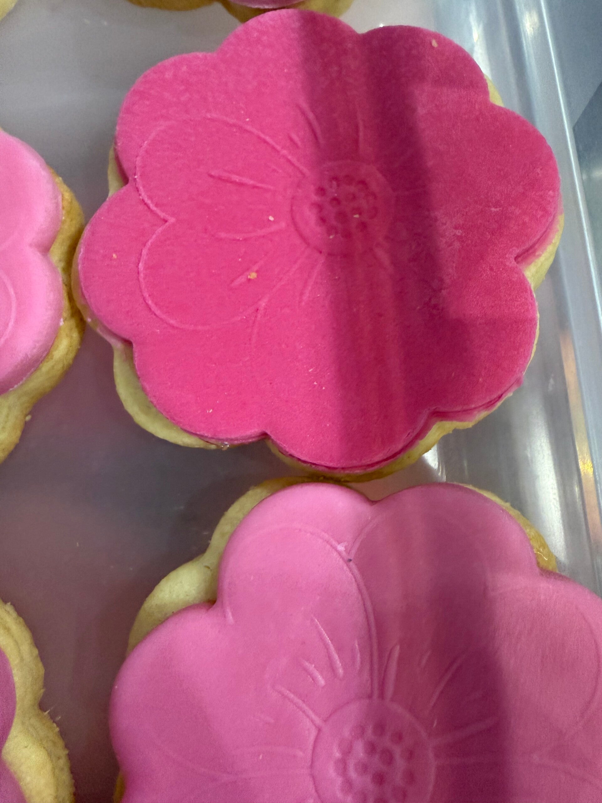 Whimsy Cookie Collection | Whimsy Flowers | Pink Bouquet Colours | Box 12 (Large) | $60